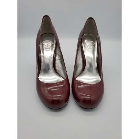 Jessica Simpson Oscar Red Round toe Patent Leather Heel Pump 6B 36 Barely Used - Picture 9 of 12